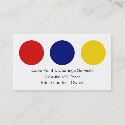 ペインタービジネスカード 名刺 (正面)
