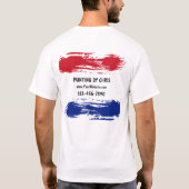 ペインタービジネス仕事のワイシャツ Tシャツ (裏面)