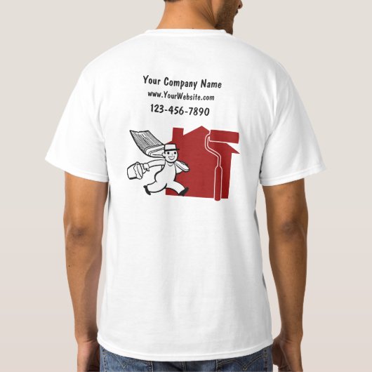 ペインタービジネスTシャツ Tシャツ (裏面)