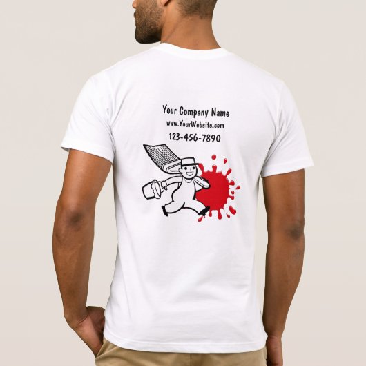 ペインタービジネスTシャツ Tシャツ (裏面)