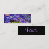 ペインター名刺-カスタマイズ可能 スキニー名刺 (正面/裏面)