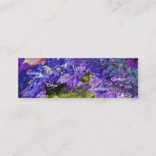 ペインター名刺-カスタマイズ可能 スキニー名刺 (正面)