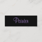 ペインター名刺-カスタマイズ可能 スキニー名刺 (裏面)
