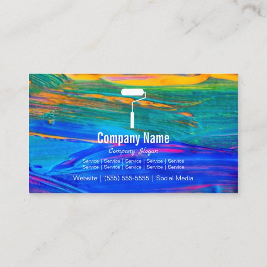 ペインター名刺 名刺 (裏面)