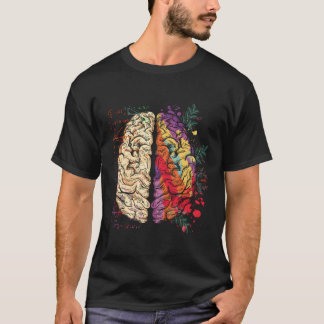 ペインター神経科カラフル学胡脳 Tシャツ