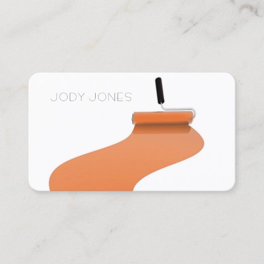 ペインター絵を描ズローラーコマーシャルプリント 名刺 (正面)