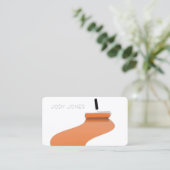 ペインター絵を描ズローラーコマーシャルプリント 名刺 (スタンド正面)