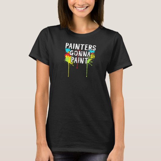 ペインター絵を描ズー Tシャツ (正面)