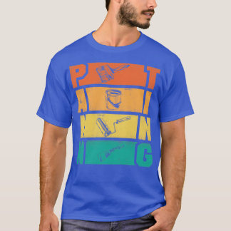 ペインター絵画のシルエット Tシャツ