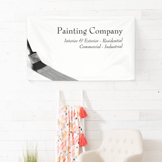 ペインター絵画サービスの会社ブラシグレー 横断幕 (インサイチュ)