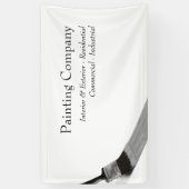 ペインター絵画サービスの会社ブラシグレー 横断幕 (縦)