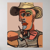 ペインター絵画セルフ抽象芸術ポスター ポスター (正面)