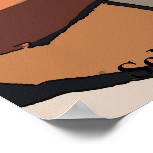 ペインター絵画セルフ抽象芸術ポスター ポスター (角)