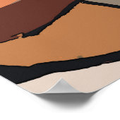 ペインター絵画セルフ抽象芸術 ポスター (角)