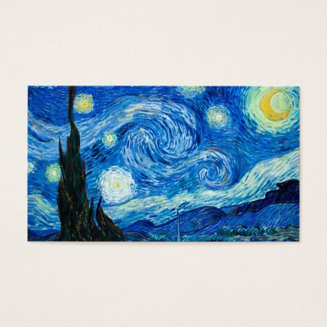 ペインター絵画ビンセント・ヴァン・ゴッホによる星空の夜 (正面)