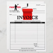 ペインター請求書 (正面/裏面)