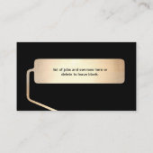 ペインター金ゴールドスプレー絵師ブラックビジネスカード 名刺 (裏面)