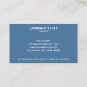 ペインター・アンド・デコレー絵を描ター・カン・ブルモダンー 名刺 (裏面)