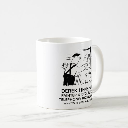 ペインター&デコレーターのプロモーションコーヒーマグ コーヒーマグカップ (正面右)