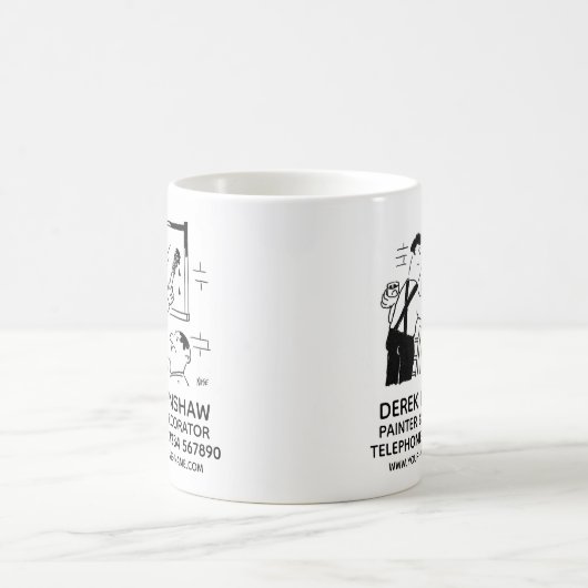 ペインター&デコレーターのプロモーションコーヒーマグ コーヒーマグカップ (中央)