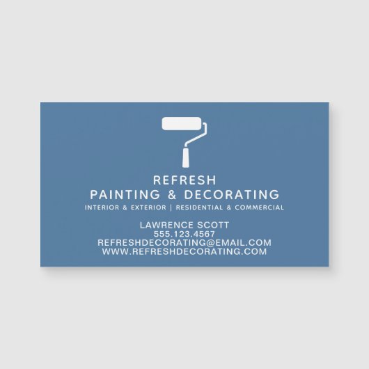 ペインター&デコレーター海軍磁気ビジネスカード (正面)