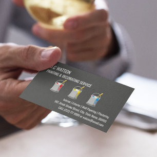 ペインター&デコレーター インテリアと外装 名刺