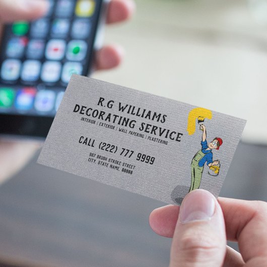 ペインター&デコレーター |インテリアと外装 名刺