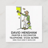 ペインター&デコレーター スクエア名刺 (正面)