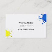 ペインター、絵を描の建築インテリア外部 名刺 (裏面)