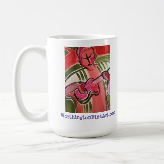 ペインター：自分の言葉で自分のマグカップを作る コーヒーマグカップ (左)