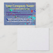 ペインタ絵を描ーのスプラッシュ 名刺 (正面/裏面)