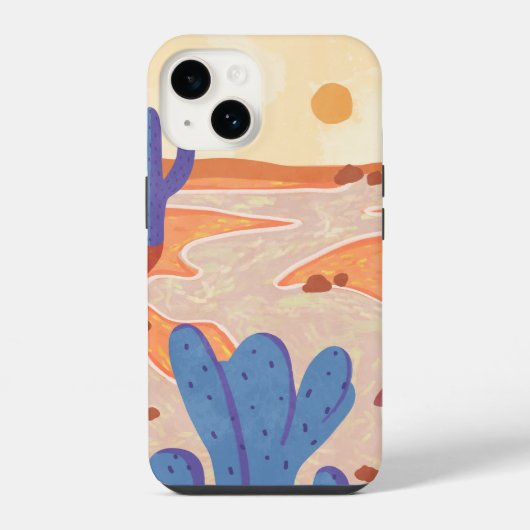 ペインテッドデザートの小道 iPhoneケース (裏面)