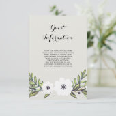 ペイントされたアネモネ - 情報カード エンクロージャーカード (スタンド正面)