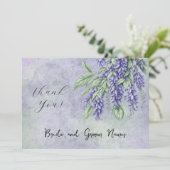 ペイントされたウィステリア 写真追加 感謝カード 招待状 (スタンド正面)