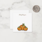 ペイントされたカボチャのメモカード ノートカード (正面/裏面インサイチュ)