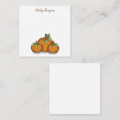 ペイントされたカボチャのメモカード ノートカード (正面/裏面)