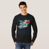 ペイントされたカモメのように飛べ Tシャツ (正面フル)