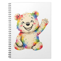 ペイントされたクマのノート