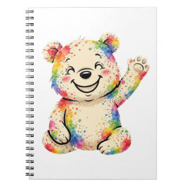 ペイントされたクマのノート ノートブック