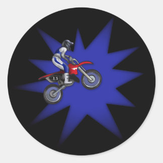 ペイントされたダートバイクステッカー ラウンドシール