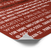 ペイントされたチェスボード、チェスクラブの宣伝 ポスター (角)