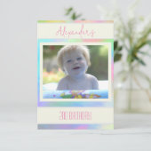 ペイントされたパステル招待状 招待状 (スタンド正面)