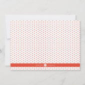 ペイントされたホリデーズ　レッド　フラット 招待状 (裏面)