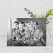 ペイントされたポインセチア | フルブリード写真 シーズンカード (スタンド正面)