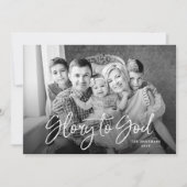 ペイントされたポインセチア | フルブルリード写真 シーズンカード (正面)