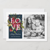 ペイントされたポインセチア | 写真 シーズンカード (正面)