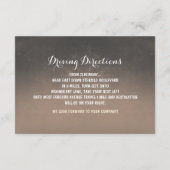 ペイントされたメイソンジャー ピンクの花の受付カード エンクロージャーカード (裏面)