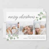 ペイントされたユーカリ | フォトコラージュ ホリデーカード (正面)