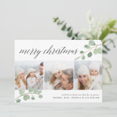 ペイントされたユーカリ | フォトコラージュ ホリデーカード (スタンド正面)