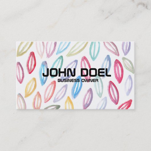 ペイントされた名刺 名刺 (正面)